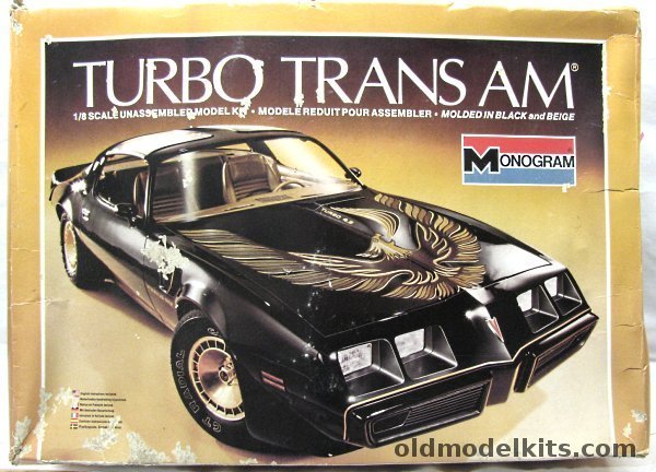 Monogram 1/8 1980 Turbo Trans Am, 2605 plastic model kit